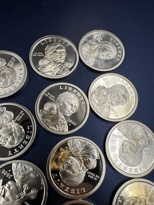 2006 S 25 Coin Proof Sacagawea Dollar Coin Roll