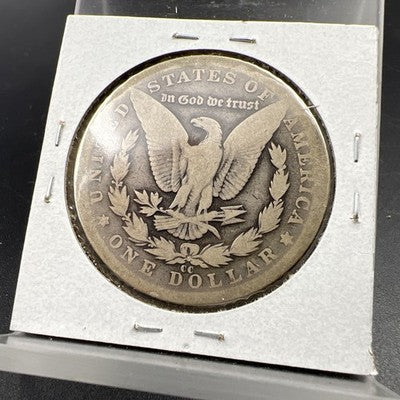 1890 CC Morgan Silver Dollar Coin AG About Good Circulated