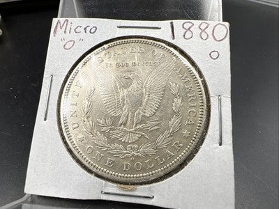 1880 O Morgan Dollar Coin Micro o Variety Morgan Dollar XF EF Details SK#A