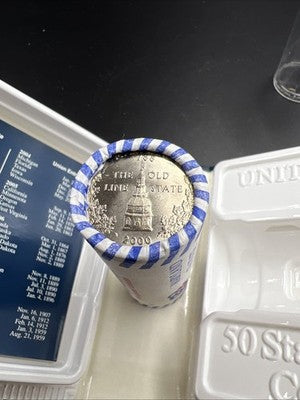 US Mint Certified 2000 D Maryland State Statehood Quarter Roll BU UNC