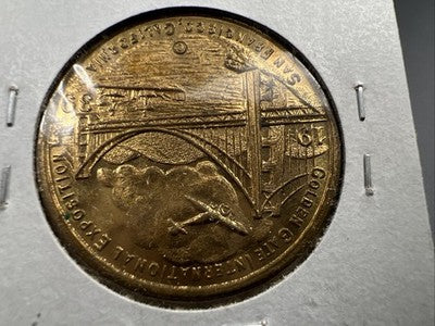 1939 Golden Gate International Exposition Medal AU About UNC