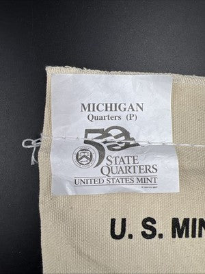 U.S. Mint Bag of 100 2004 P 25c Michigan State Statehood Quarters BU UNC