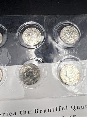 2011 P & D US Mint America the Beautiful Uncirculated 10 Coin ATB BU Quarter Set