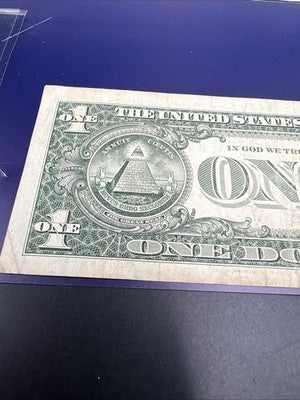 2017 $1 FRN Federal Reserve Note Lucky Serial Number 77718678 Very Circ