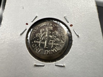 Large Broadstrike 1987 P 10c Roosevelt Dime Error Coin CH BU UNC