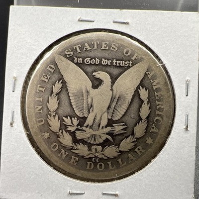 1890 CC Morgan Silver Dollar Coin AG About Good Circulated