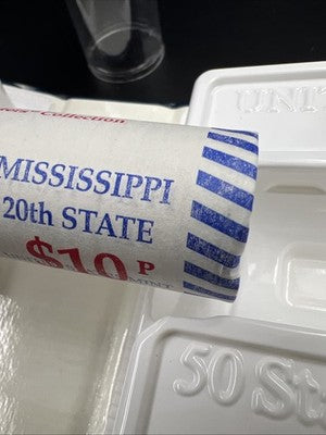 US Mint Certified 2002 P Mississippi State Statehood Quarter Roll BU UNC