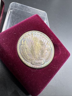 1986 Centennial Souvenir Medal Statue Of Liberty NYC New York Neat Toning