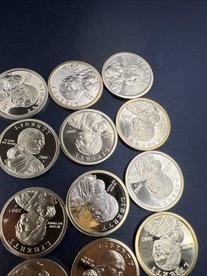 2002 S 25 Coin Proof Sacagawea Dollar Coin Roll