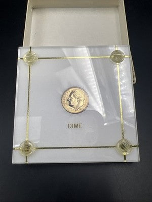 1996 W West Point Roosevelt Copper Nickel Dime Coin GEM BU in Capital Plastics