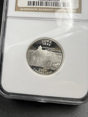 2004 S 25c Iowa State Statehood Quarter Silver PF69 UCAM NGC #034