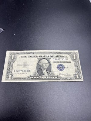 1935 E $1 One Dollar Silver Certificate CH VF Very Fine Circ neat Serial #370