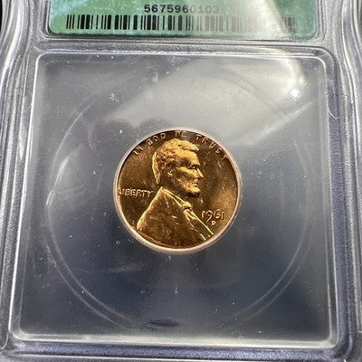 1961 D Lincoln Memorial Cent Penny Coin ICG MS67 #103