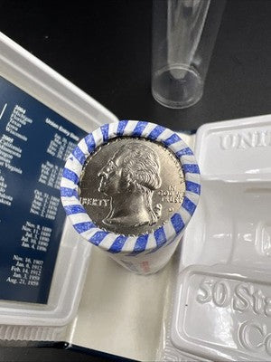 US Mint Certified 2000 D Massachusetts State Statehood Quarter Roll BU UNC
