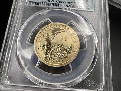 2015 W $1 Native American Mowhawk Iron Workers Dollar SP69 PCGS Enhanced Unc