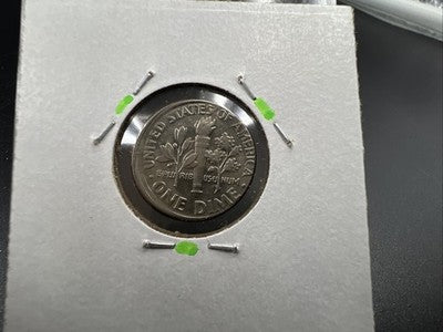 Off Center Broadstrike 1997 D 10c Roosevelt Dime Coin XF EF Extra Fine Circ