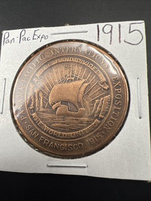 1915 Panama-Pacific Exposition South Carolina So-Called Dollar HK-412 medal VG