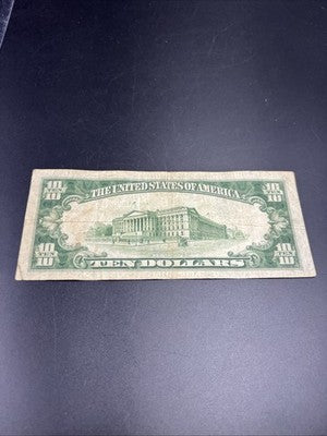 1934 A $10 FRN Ten Dollar Federal Reserve Note New York District VG Circ #227