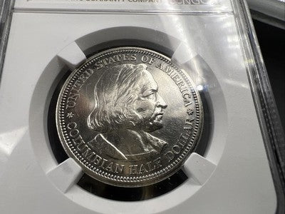 1892 Columbian Commemorative Silver Half Dollar Coin NGC AU Details #3