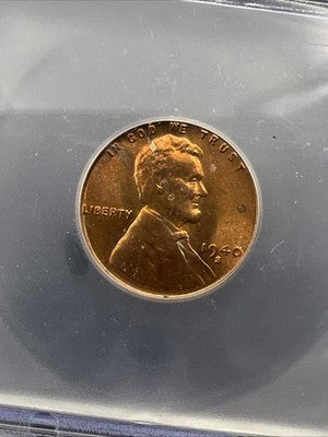 1940 S Lincoln Wheat Cent Penny Coin ICG MS67 RD #106