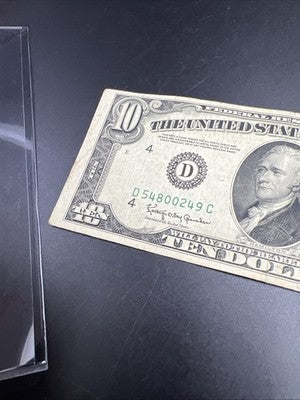 1950 D $10 FRN Federal Reserve Note Cleveland District Fine Circ #249