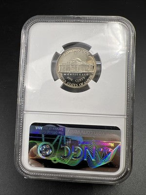 1999 S 5c Jefferson Proof Nickel Coin Gem Proof NGC Certified #53