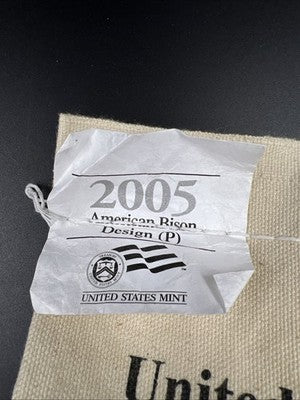 500 Coin BU U.S. Mint Bag 2005 P D Bison Westward Nickel Coins UNC