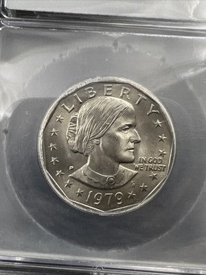 1979 D $1 SBA Susan B Anthony Dollar Coin ICG MS66 + Plus Gem UNC