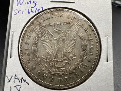 1878 S $1 Morgan Silver Dollar Coin VAM 18 XF EF Extra Fine Circ Spaghetti Wing