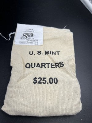 U.S. Mint Bag of 100 2004 P 25c Iowa State Statehood Quarter Coins BU UNC