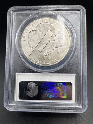 2013 W Girl Scouts Commemorative Silver Dollar Coin PCGS MS70 Gem BU