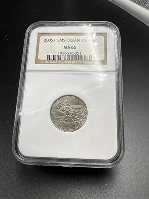 2005 P 5c Ocean View Jefferson Nickel Coin NGC MS66 SMS #051