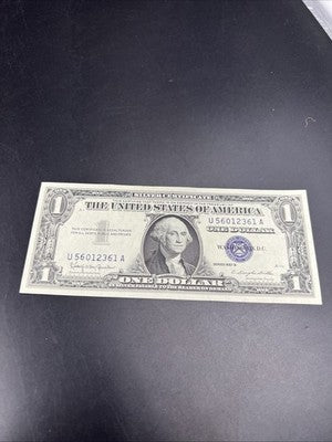 1957 B $1 One Dollar US Silver Certificate UNC Uncirculated #361