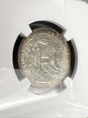 1958 D 25c Washington Silver Quarter Coin MS66 Toned Toner #006 NGC