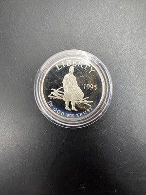 1995 S Civil War 50c Commemorative Copper Nickel Half Dollar Coin in Capsule #a