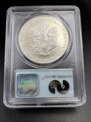 World Trade Center Recovery 2001 1 OZ ASE Ground Zero Silver Eagle PCGS Gem SK#B