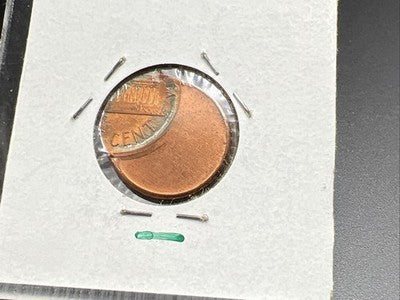 1989 1c Lincoln Memorial Cent Penny 60% Off Center BU UNC RB sk#3A