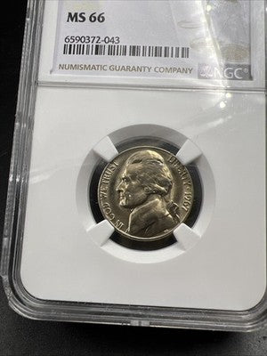 1967 5c Jefferson Nickel Coin NGC MS66 Gem BU #043