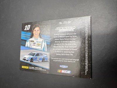 2016 Torque Panini Firesuit Signed Danica Patrick NASCAR Trading Card #/10