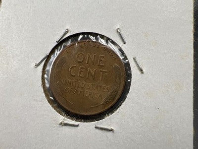 1955 D/D 1c Lincoln Wheat Cent Penny RPM Repunched mint mark VF Circ