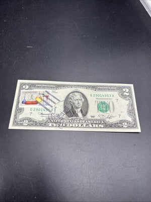 1976 $2 FRN Postal Federal Reserve Note Independence Iowa CH UNC Bicentennial