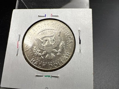 1964 D 50c Kennedy 90% Silver Half Dollar Coin BU NC Neat Toning Obverse SK#3c