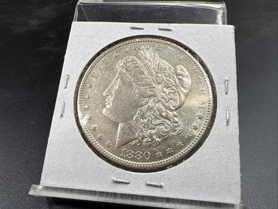 1880 O Micro o vam $1 Morgan Silver Dollar Coin AU About UNC SK#a