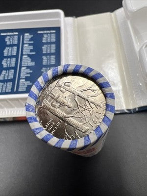 US Mint Certified 2001 P Vermont State Statehood 40 Coin BU Quarter Roll