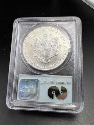 World Trade Center Recovery 2001 1 OZ ASE Ground Zero Silver Eagle PCGS Gem SK#D