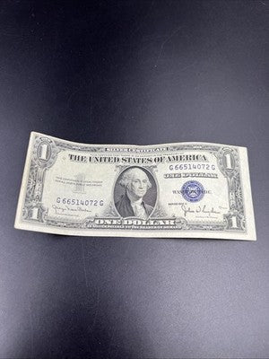 1935 D $1 Narrow Margin One Dollar Silver Certificate VF Very Fine #72