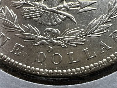 1900 O / CC Morgan Silver Dollar Coin BU UNC Details Reverse Damage Dig