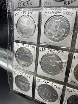 Lot of 20 $1 Aluminum Souvenir Casino Gaming Tokens AU / UNC