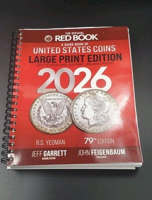 2026 The Official Red Book A Guide Book of United States Coins 79th LG Print