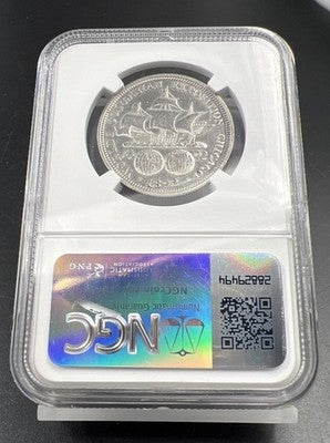 1892 Columbian Commemorative Silver Half Dollar Coin NGC AU Details #3